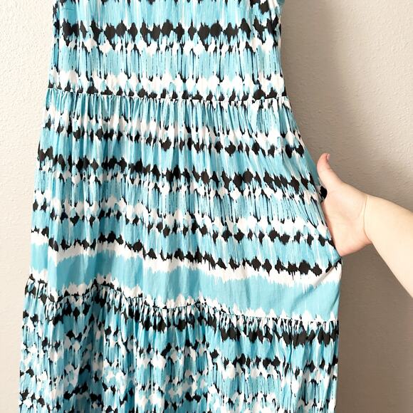 Tyler Boe Sleeveless Tiered Circle Maxi Dress Women's Size‎ Small light blue - Picture 5 of 14